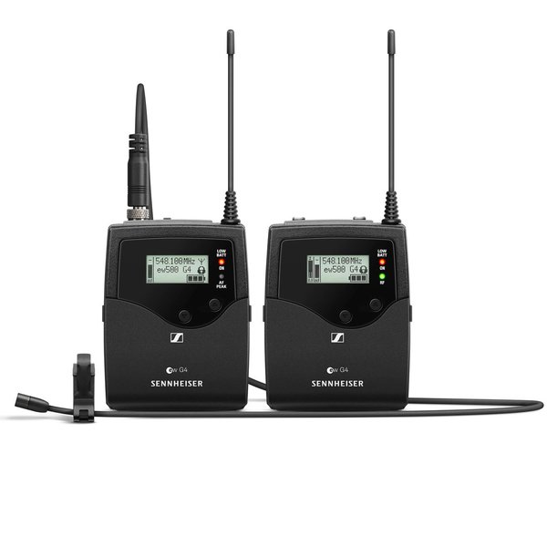 PORTABLE LAPEL WIRELESS SYSTEM INCLUDES (1) SK 500 G4 BODYPACK, (1) MKE 2 GOLD LAVALIER MICROPHONE